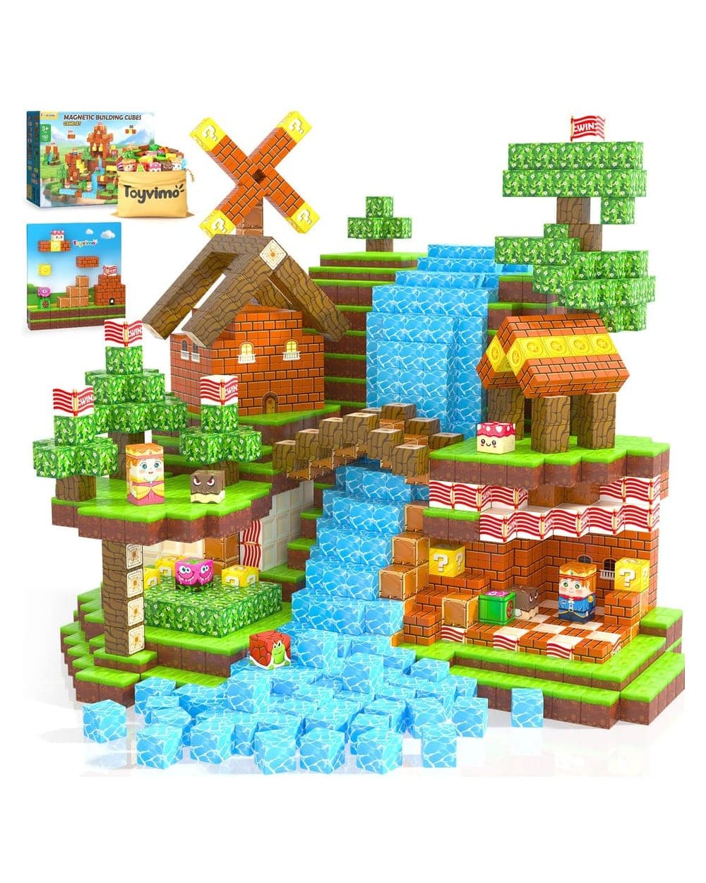 Magnetic Building Cubes, 150 Pieces